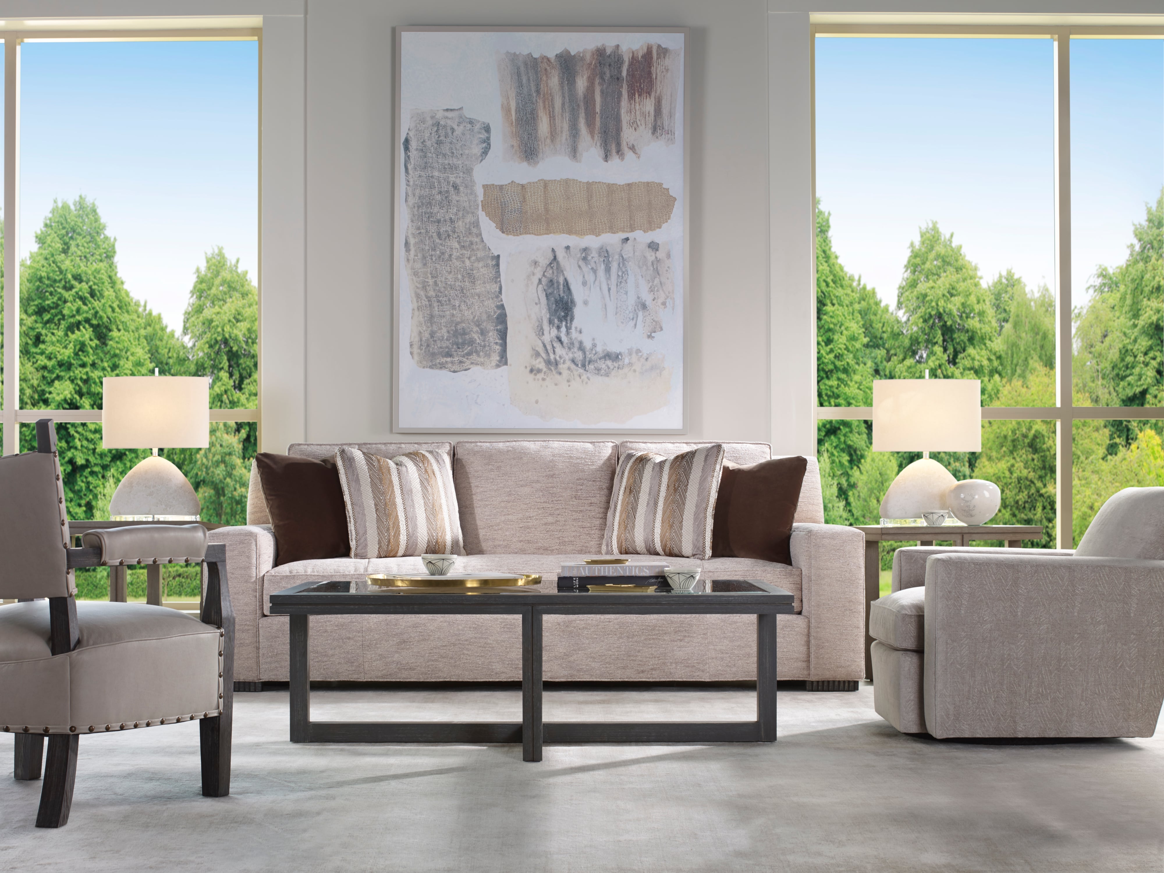 Modern Swivel Club Chair