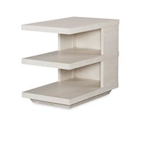Wilcox Contemporary 3-Shelf Chairside Table