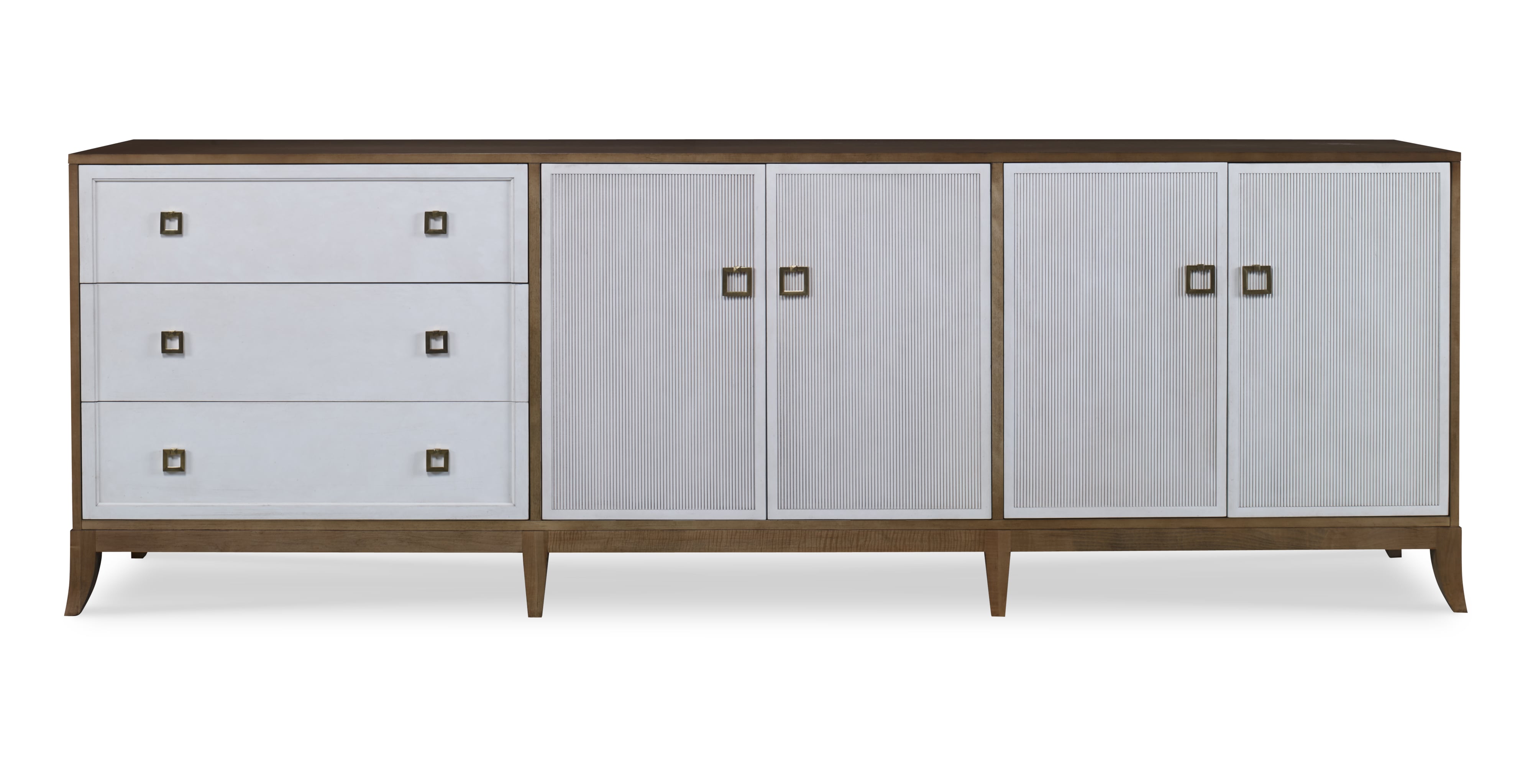 Details 3 Drawer/4 Door Low Credenza