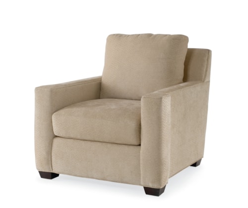Contemporary Colton Chair with Track Arms