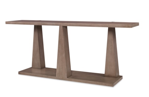 Column Console Table (Timber Grey)
