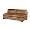 Century Great Room Armless Leather Sofa
