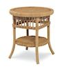 Century Thomas O'Brien Outdoor Outdoor Wicker Side Table W/ Tempered Glass