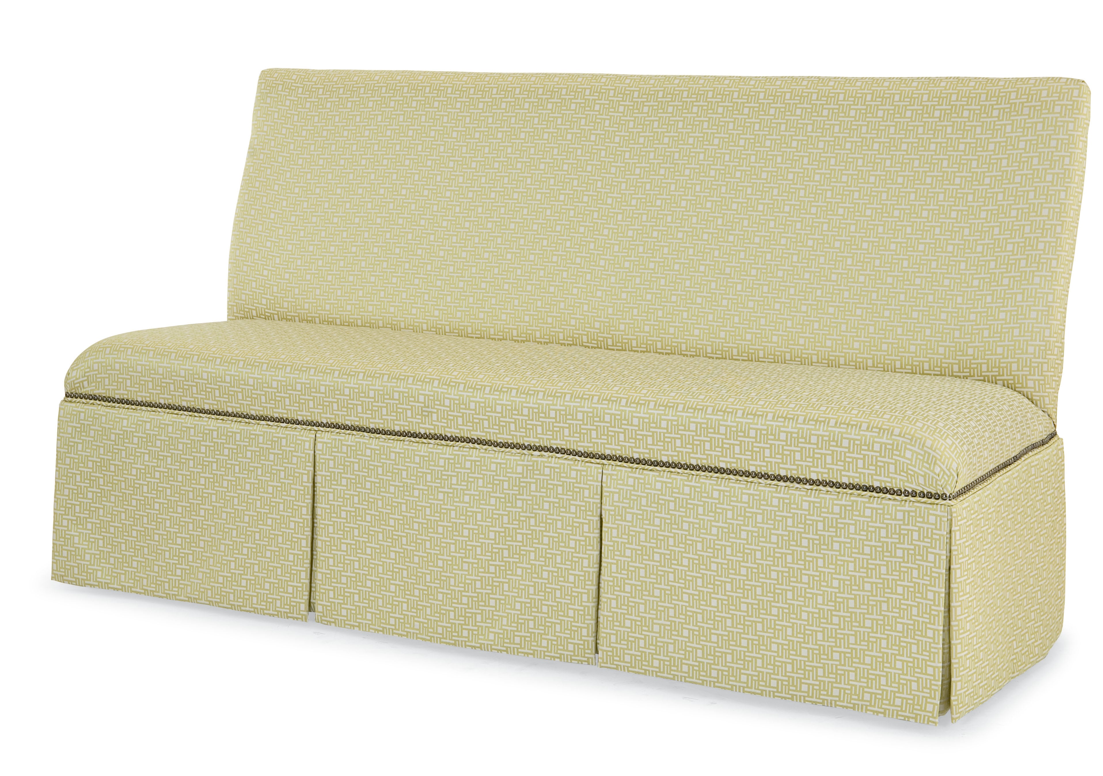 72 To 84 Skirted  Armless Banquette