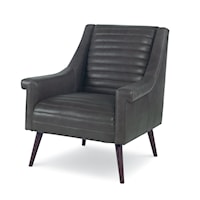 Vinton Contemporary Leather Accent Chair