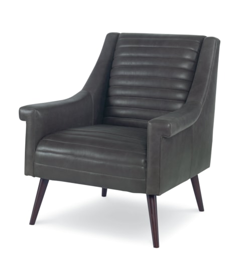 Vinton Contemporary Leather Accent Chair