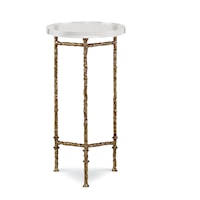 Mingus Glam Accent Drink Table with Gold Base