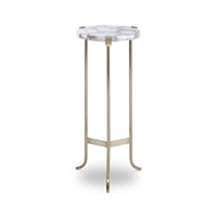 Gwen Contemporary Agate Top Drink Table