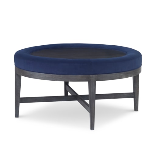 Redford Transitional 36" Round Ottoman