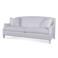 Transitional Langley Sofa with Slope Arms