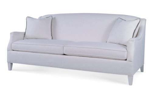 Transitional Langley Sofa with Slope Arms