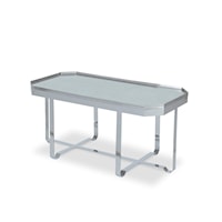 Contemporary Truly Gallery Tray Coffee Table with Mirror Top