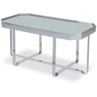 Contemporary Truly Gallery Tray Coffee Table with Mirror Top