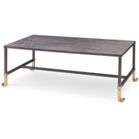 Thomas O'Brien Traditional Cocktail Table with Stone Top