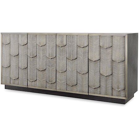 Garrison Nouveau Cladded Metal 4-Door Credenza