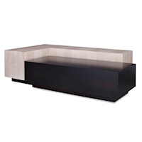 Upton Contemporary Two-Tone Cocktail Table