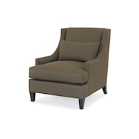 Transitional Palmer Chair with Slope Arms