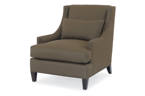 Transitional Palmer Chair with Slope Arms