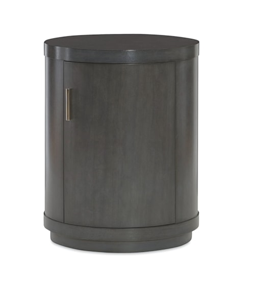 Mid-Century Modern End Table with Right Facing Door