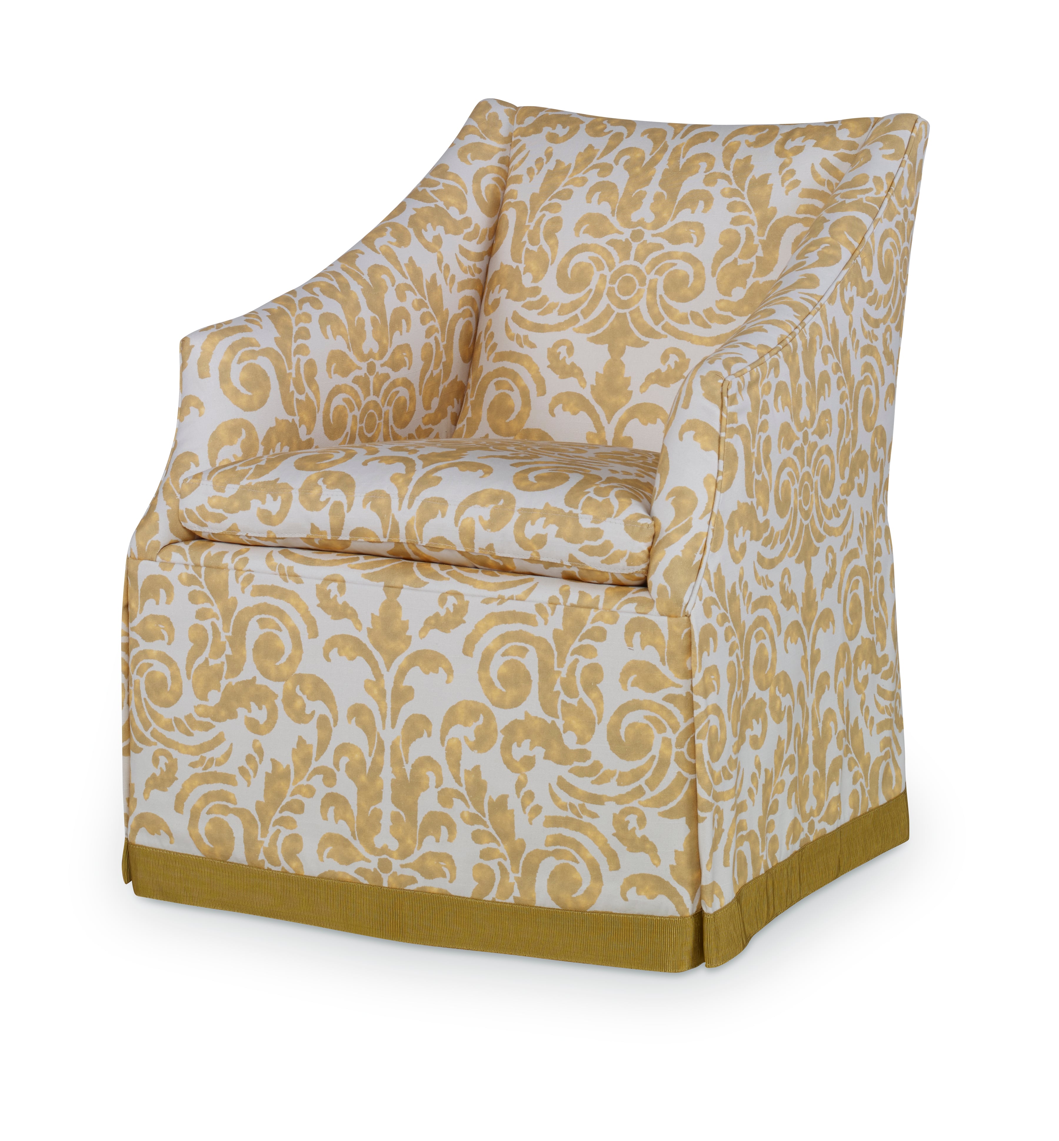 Skirted Swivel Chair