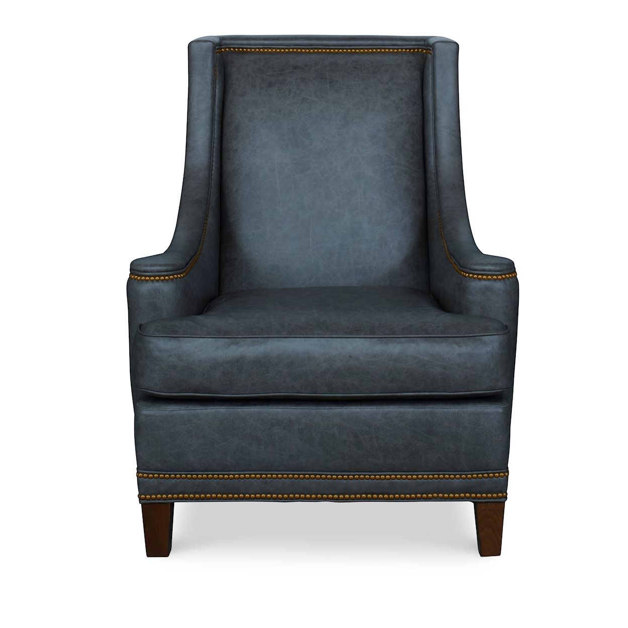 Century Leather Stone Accent Chair