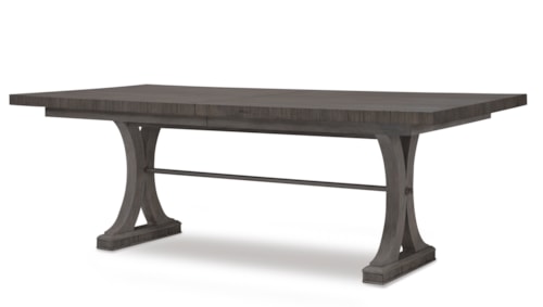 Carlyle Rect. Oak Dining Table-Mink Grey