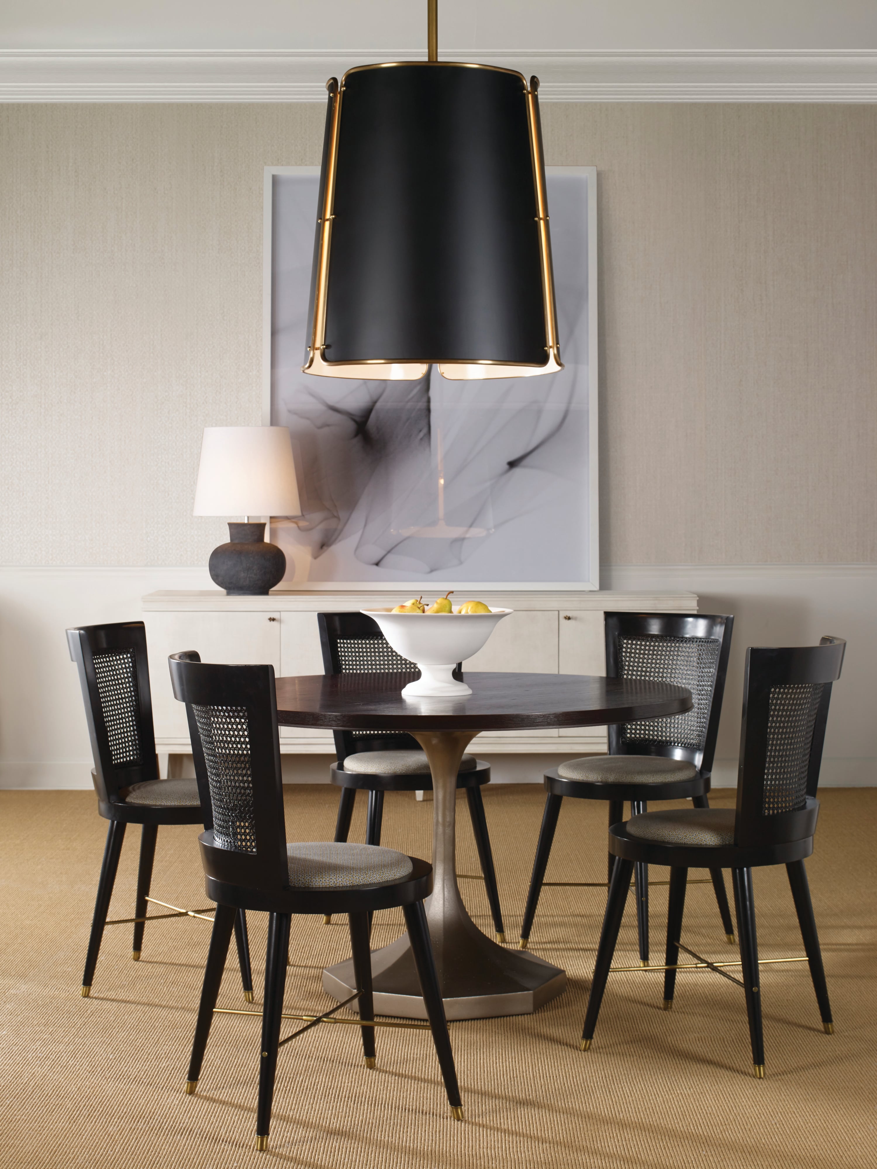 Molly Silver Pedestal 48 Dining Table