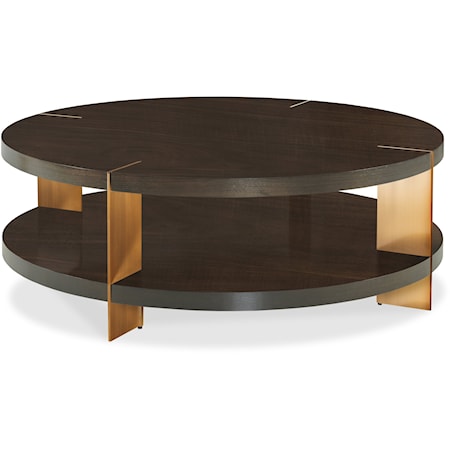 Ridge Contemporary Round Cocktail Table