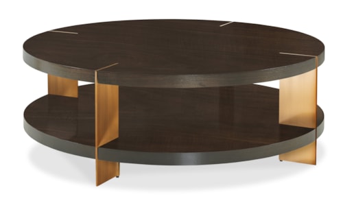 Ridge Contemporary Round Cocktail Table