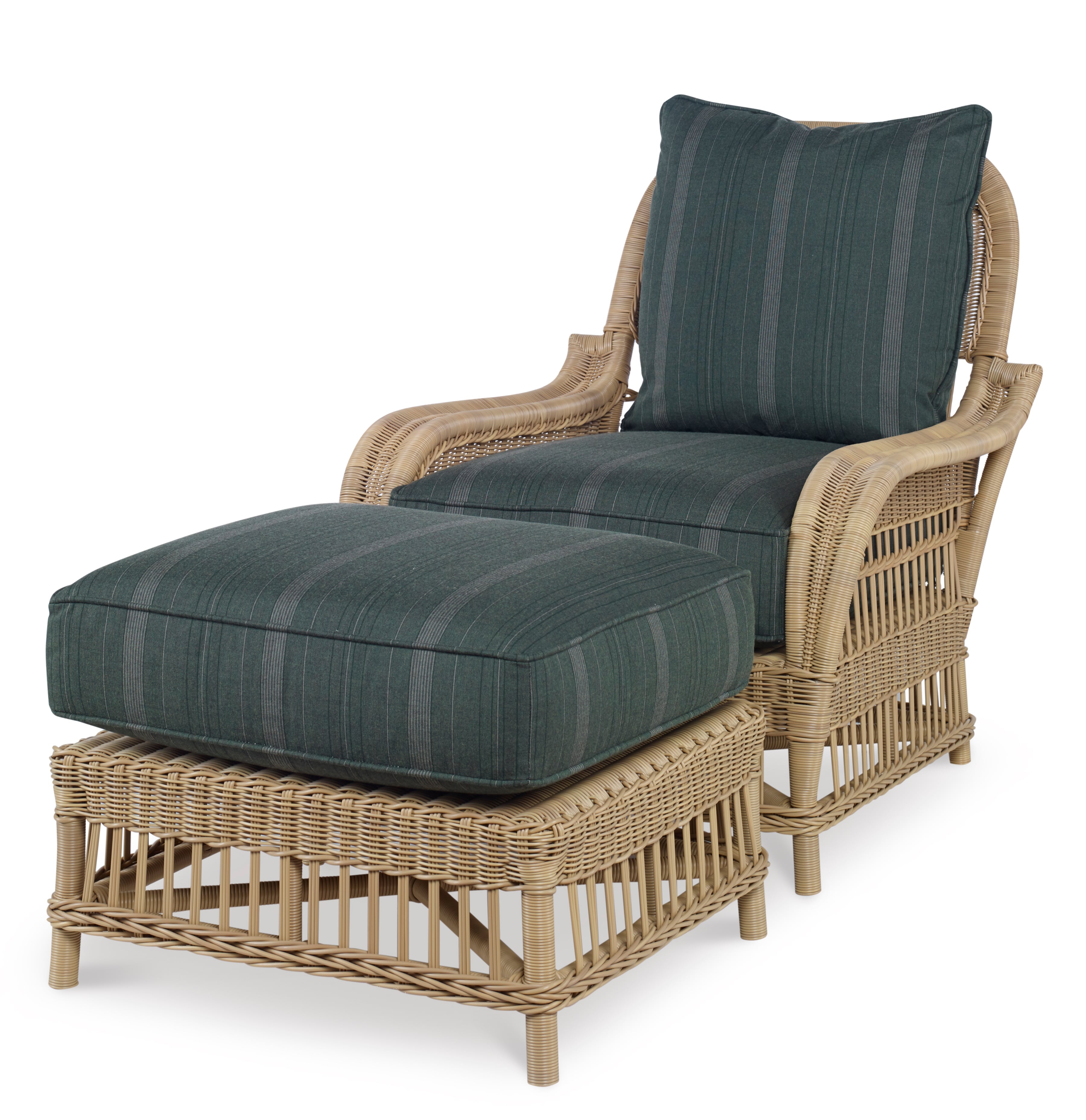 Outdoor Wicker Ottoman