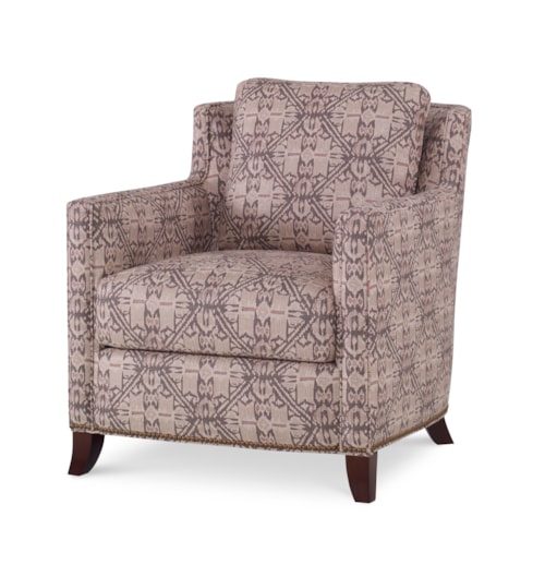 Transitional Mike Chair with Track Arms