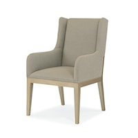 Tempe Transitional Upholstered Dining Arm Chair