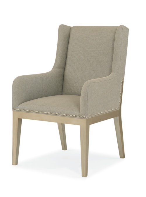 Tempe Transitional Upholstered Dining Arm Chair