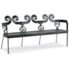 Century Thomas O'Brien Outdoor Outdoor Metal Scrolled Bench