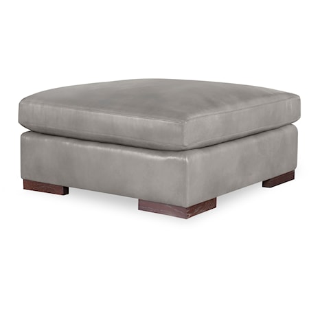 Leather Ottoman