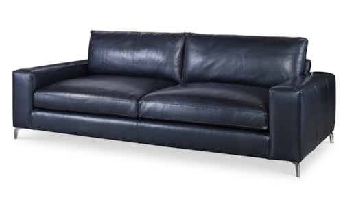 Great Room Contemporary Leather Sofa