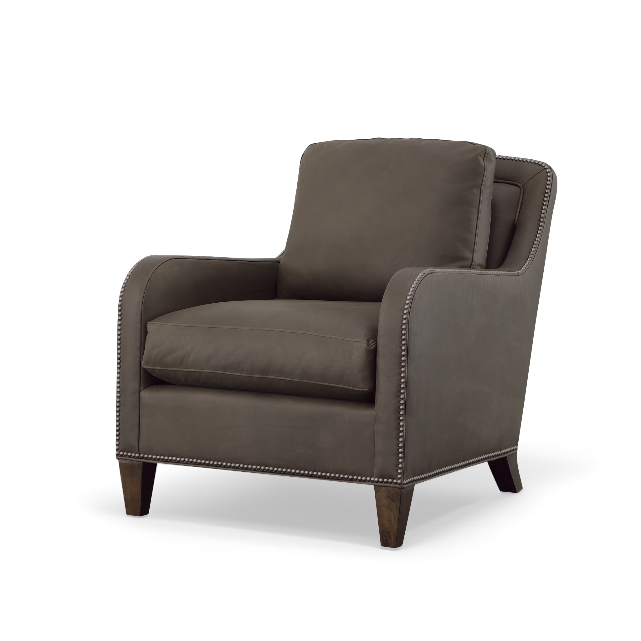 Century Leather Stone Gunner Chair