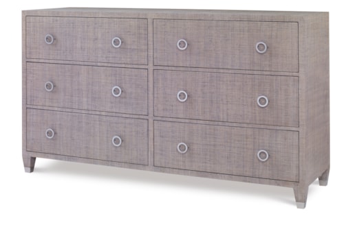 Charleston Dresser (W/Glass)-French Grey