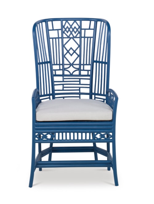 Riviera Desk Chair with Upholstered Seat