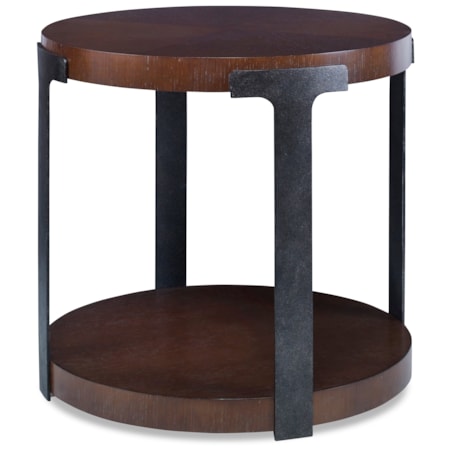 Sunburst Chairside Table