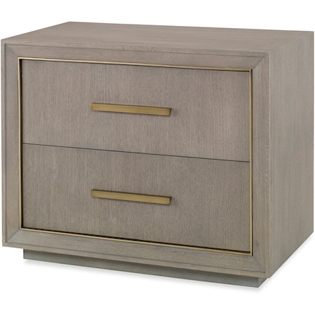 Kendall Contemporary Two Drawer Nightstand