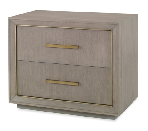 Kendall Contemporary Two Drawer Nightstand