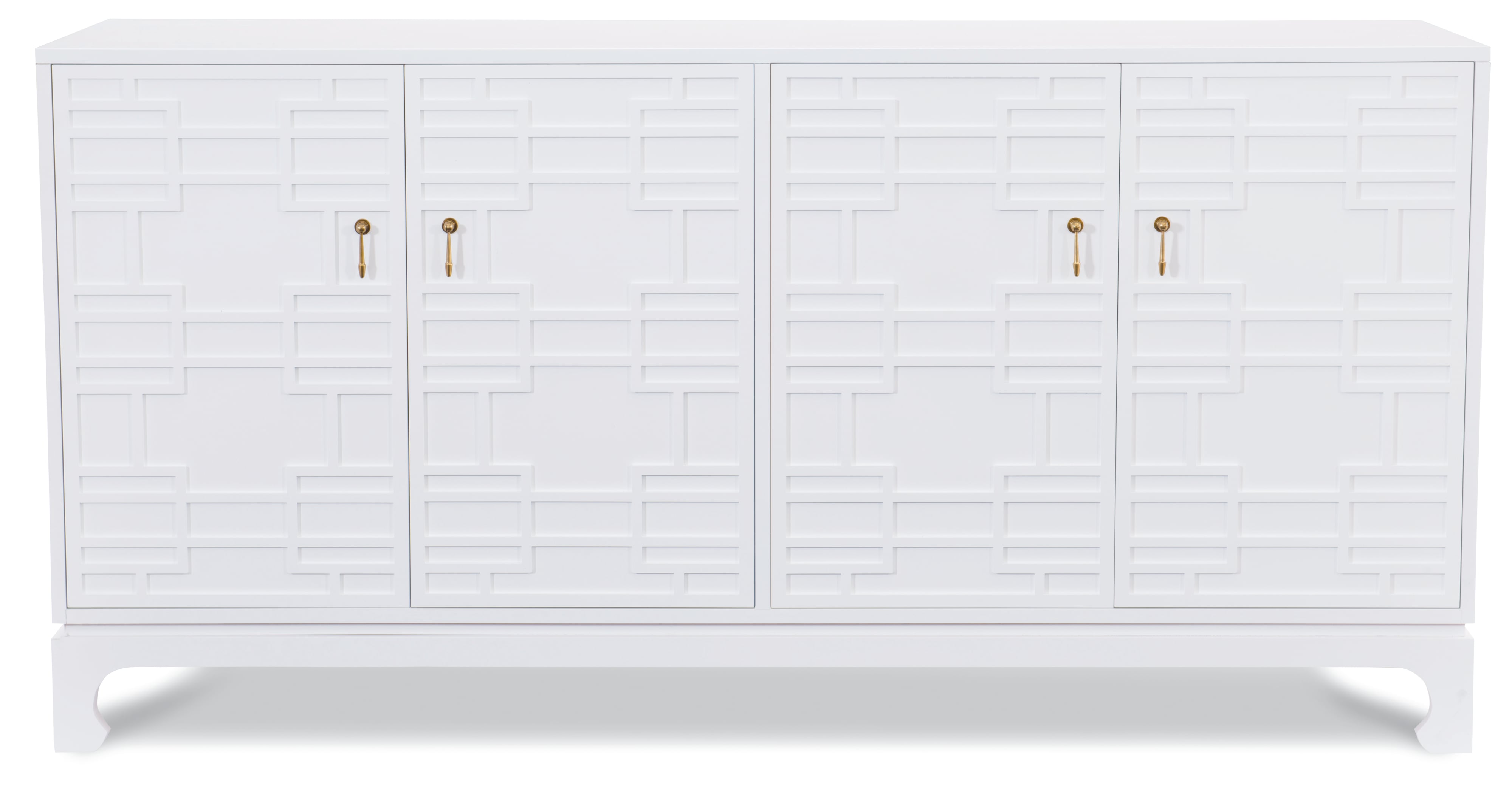 Century Details Case Details 4 Door Low Credenza (+Drawers)