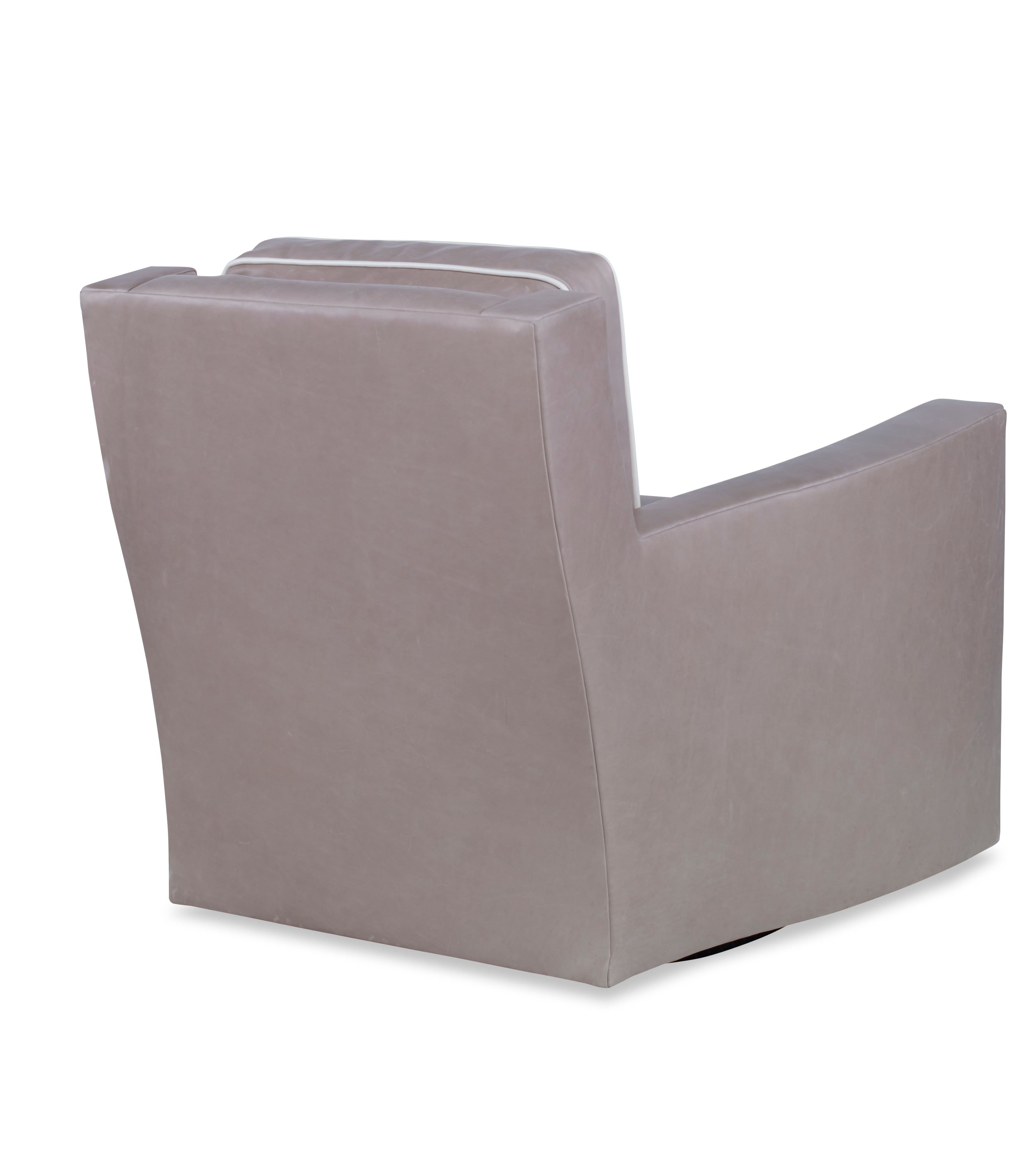 Nate Leather Swivel Chair