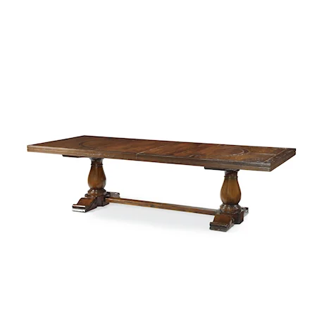Amador Traditional Trestle Dining Table