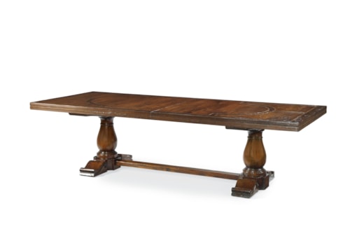 Amador Traditional Trestle Dining Table