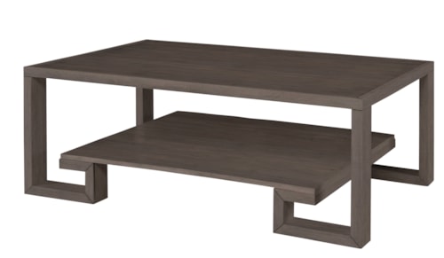 Greek Key Cocktail Table-Mink