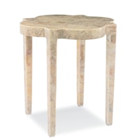 Medallion Contemporary Stone Side Table