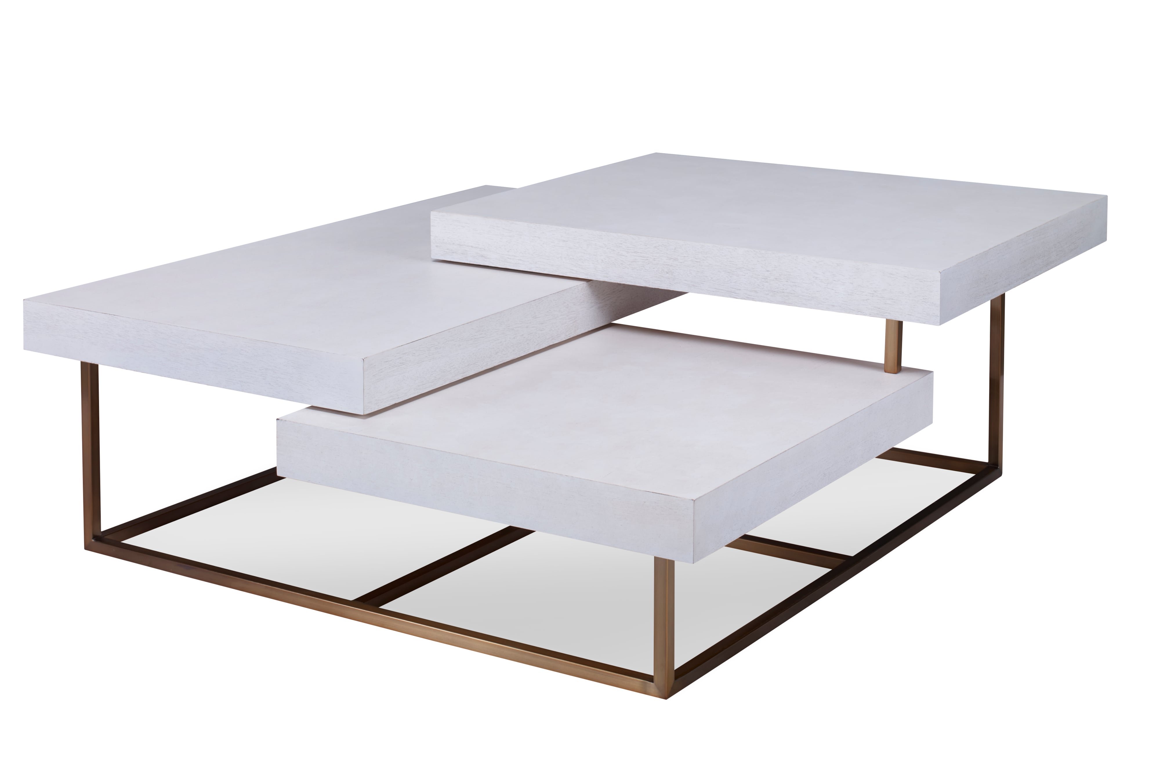 Century Details Occasional Park Slope Cocktail Table - Ant. Brass