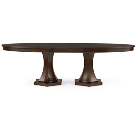 Double Pedestal Dining Table